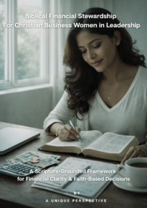 Christian Small Business Woman Leadership Formation Biblical Financial Stewardship Guide