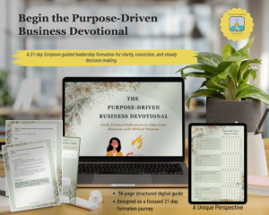 Purpose-Driven Business Devotional for Christian Small Business Women