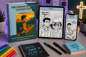 Christian Small Business Woman Next Generation Stewardship Resources | Gen Z Christian Devotional Coloring Comic