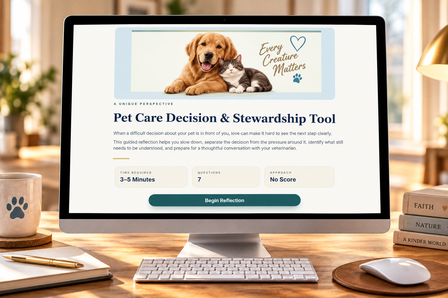Pet-Care-Decision-Stewardship-Tool-interactive-reflection-tool-mockup