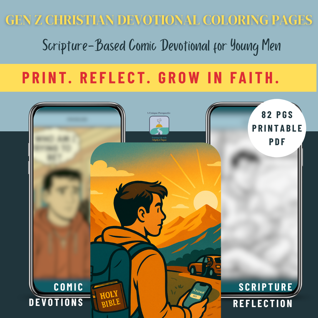 Christian Small Business Woman Next Generation Stewardship Resources | Gen Z Christian Devotional Coloring Comic - Image 2