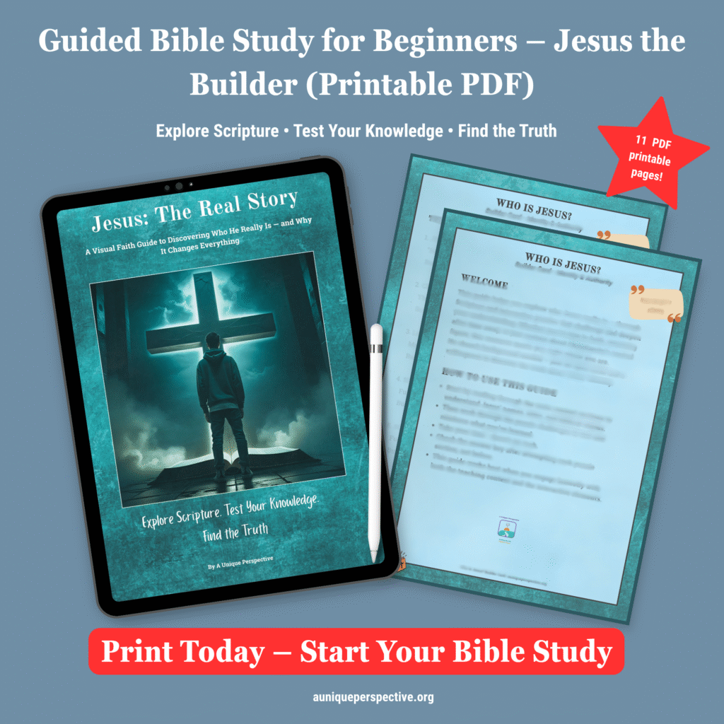 Guided Bible Study for Beginners Jesus the Builder Printable PDF